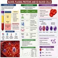 blood plasma proteins and red blood cells