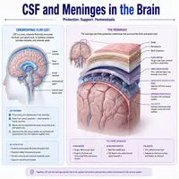 csf and meninges in brain