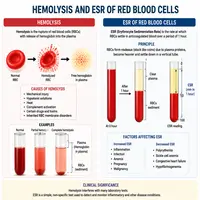 Hemolysis and esr of red blood cells